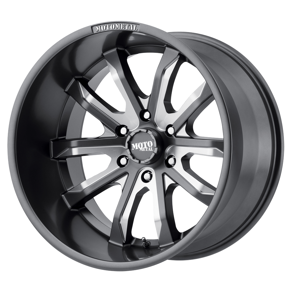 Moto Metal Mo983 Dagger 20X9 +30 Satin Gray Milled