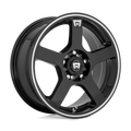 Motegi Mr116 Fs5 16X7 +40 Gloss Black W/ Machined Flange