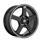 Motegi Mr116 Fs5 17X7 +40 Gloss Black W/ Machined Flange