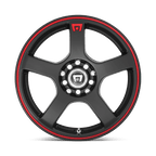 Motegi Mr116 Fs5 17X7 +40 Matte Black W/ Red Stripe