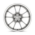 Motegi Mr152 Ss5 17X8 +45 Gunmetal W/ Machined Lip