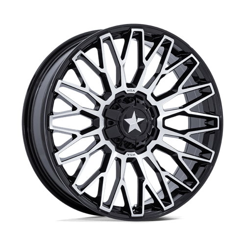Msa Offroad Wheels M50 Clubber Utv 14X7 +10 Gloss Black Machined