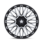 Msa Offroad Wheels M50 Clubber Utv 24X7 +0 Gloss Black Machined