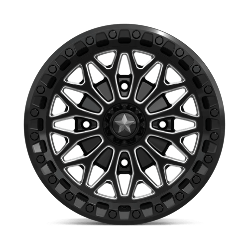 Msa Offroad Wheels Ma53 Bolo Utv Beadlock 15X7 +10 Gloss Black Milled