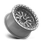 Msa Offroad Wheels Ma53 Bolo Utv Beadlock 15X7 +10 Gloss Silver W/ Machined Face