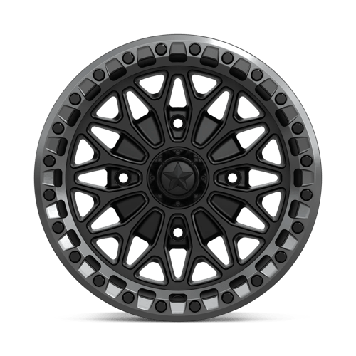 Msa Offroad Wheels Ma53 Bolo Utv Beadlock 15X7 +10 Matte Black W/ Gl-Gunmetal Rg