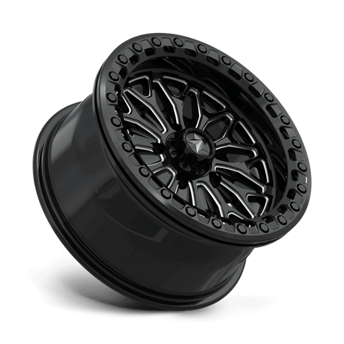 Msa Offroad Wheels Ma53 Bolo Utv Beadlock 18X7 +10 Gloss Black Milled