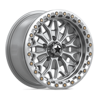 Msa Offroad Wheels Ma53 Bolo Utv Beadlock 15X7 +38 Gloss Silver W/ Machined Face
