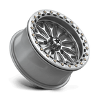 Msa Offroad Wheels Ma53 Bolo Utv Beadlock 18X7 +10 Gloss Silver W/ Machined Face