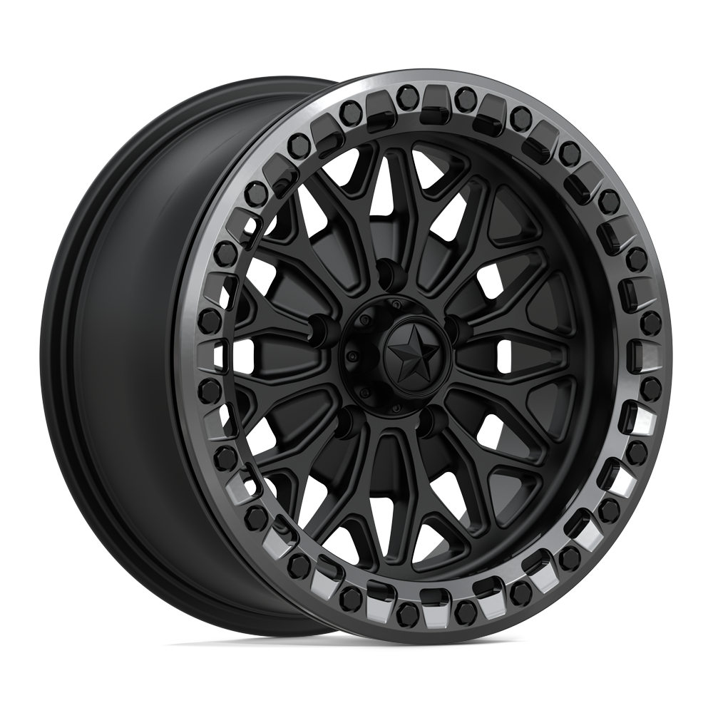Msa Offroad Wheels Ma53 Bolo Utv Beadlock 15X7 +38 Matte Black W/ Gl-Gunmetal Rg