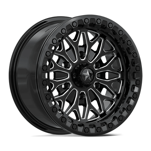 Msa Offroad Wheels Ma53 Bolo Utv Beadlock 15X7 +10 Gloss Black Milled