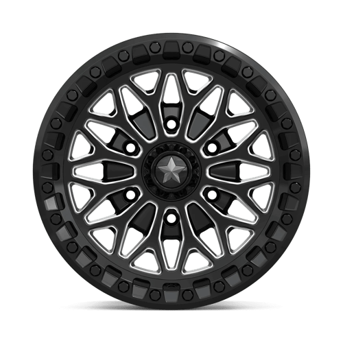 Msa Offroad Wheels Ma53 Bolo Utv Beadlock 15X7 +10 Gloss Black Milled