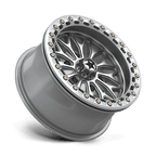 Msa Offroad Wheels Ma53 Bolo Utv Beadlock 15X7 +10 Gloss Silver W/ Machined Face