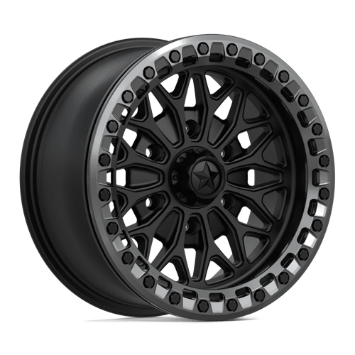 Msa Offroad Wheels Ma53 Bolo Utv Beadlock 15X7 +10 Matte Black W/ Gl-Gunmetal Rg
