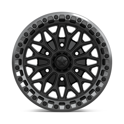 Msa Offroad Wheels Ma53 Bolo Utv Beadlock 15X7 +10 Matte Black W/ Gl-Gunmetal Rg