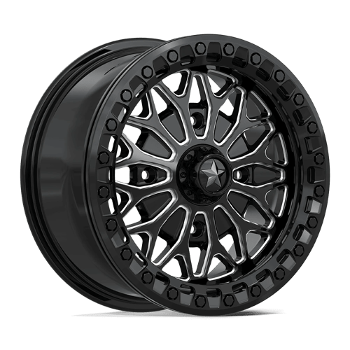 Msa Offroad Wheels Ma53 Bolo Utv Beadlock 15X7 +38 Gloss Black Milled