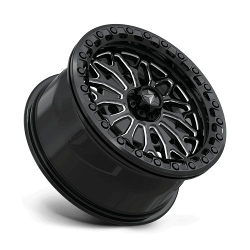 Msa Offroad Wheels Ma53 Bolo Utv Beadlock 15X7 +38 Gloss Black Milled