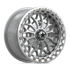 Msa Offroad Wheels Ma53 Bolo Utv Beadlock 15X7 +38 Gloss Silver W/ Machined Face