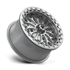 Msa Offroad Wheels Ma53 Bolo Utv Beadlock 15X7 +38 Gloss Silver W/ Machined Face