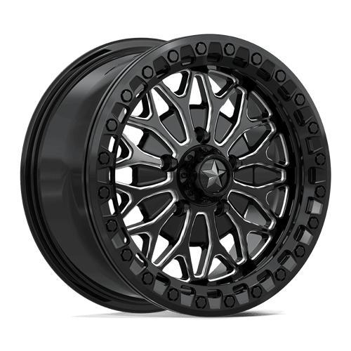 Msa Offroad Wheels Ma53 Bolo Utv Beadlock 15X7 +38 Gloss Black Milled