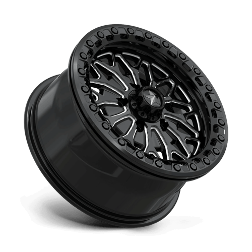 Msa Offroad Wheels Ma53 Bolo Utv Beadlock 15X7 +38 Gloss Black Milled