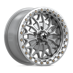 Msa Offroad Wheels Ma53 Bolo Utv Beadlock 15X7 +38 Gloss Silver W/ Machined Face