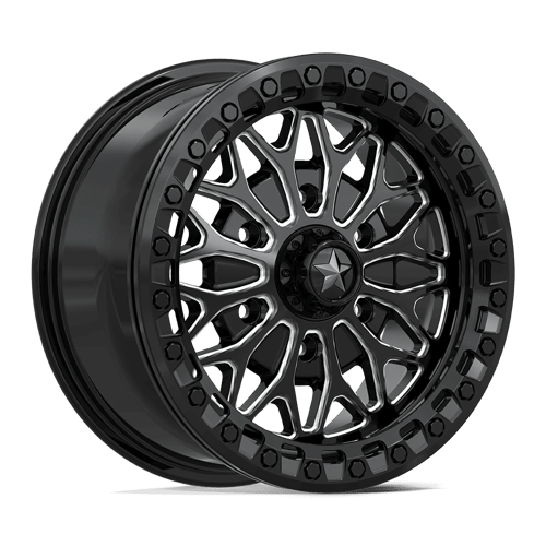 Msa Offroad Wheels Ma53 Bolo Utv Beadlock 15X7 +38 Gloss Black Milled