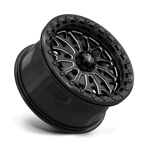 Msa Offroad Wheels Ma53 Bolo Utv Beadlock 15X7 +38 Gloss Black Milled