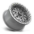Msa Offroad Wheels Ma53 Bolo Utv Beadlock 15X7 +38 Gloss Silver W/ Machined Face