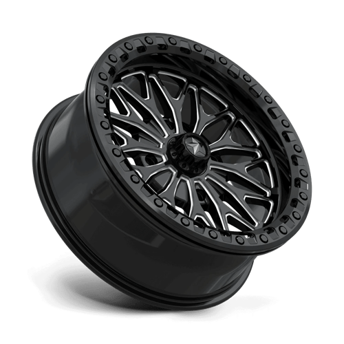Msa Offroad Wheels Ma53 Bolo Utv Beadlock 18X7 +10 Gloss Black Milled