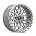 Msa Offroad Wheels Ma53 Bolo Utv Beadlock 18X7 +10 Gloss Silver W/ Machined Face