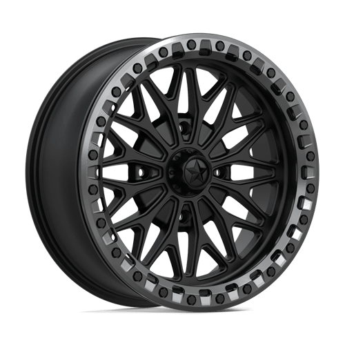 Msa Offroad Wheels Ma53 Bolo Utv Beadlock 18X7 +10 Matte Black W/ Gl-Gunmetal Rg