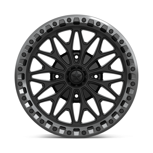 Msa Offroad Wheels Ma53 Bolo Utv Beadlock 18X7 +10 Matte Black W/ Gl-Gunmetal Rg