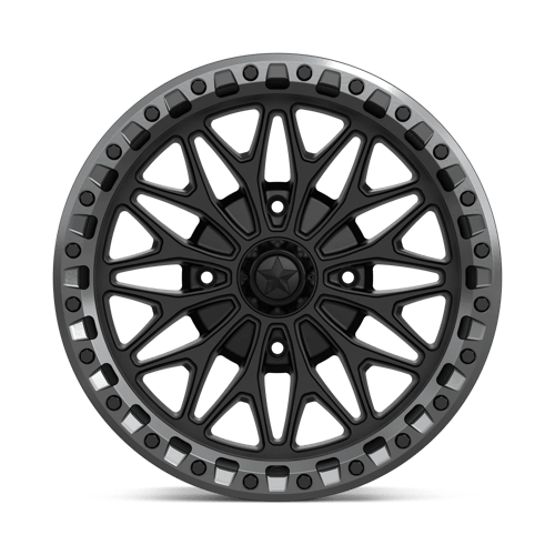 Msa Offroad Wheels Ma53 Bolo Utv Beadlock 18X7 +10 Matte Black W/ Gl-Gunmetal Rg