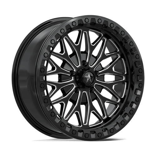 Msa Offroad Wheels Ma53 Bolo Utv Beadlock 18X7 +10 Gloss Black Milled