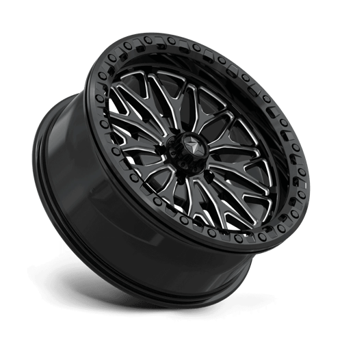 Msa Offroad Wheels Ma53 Bolo Utv Beadlock 18X7 +10 Gloss Black Milled