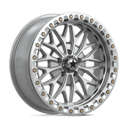 Msa Offroad Wheels Ma53 Bolo Utv Beadlock 18X7 +10 Gloss Silver W/ Machined Face