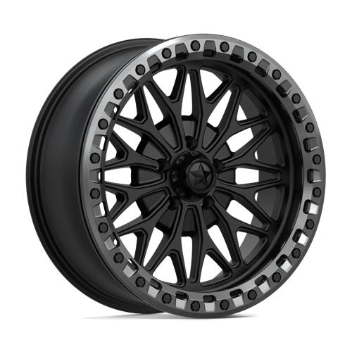 Msa Offroad Wheels Ma53 Bolo Utv Beadlock 18X7 +10 Matte Black W/ Gl-Gunmetal Rg