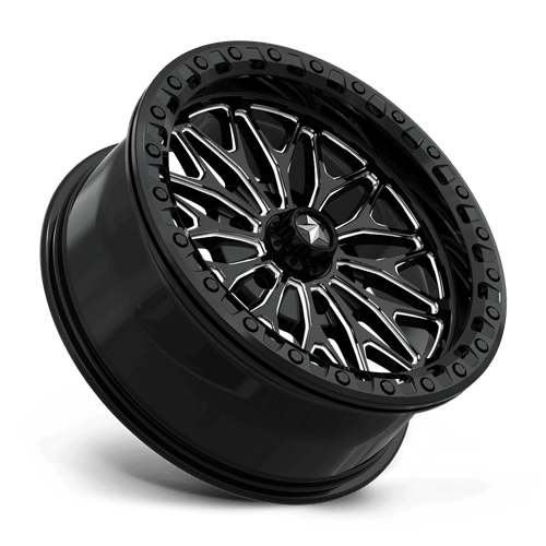 Msa Offroad Wheels Ma53 Bolo Utv Beadlock 18X7 +10 Gloss Black Milled