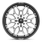 Msa Offroad Wheels M47 Sniper Utv 20X7 +10 Gloss Black Machined