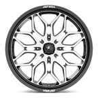 Msa Offroad Wheels M47 Sniper Utv 20X7 +10 Gloss Black Machined