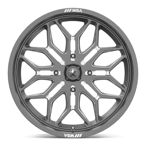 Msa Offroad Wheels M47 Sniper Utv 20X7 +10 Gunmetal Milled