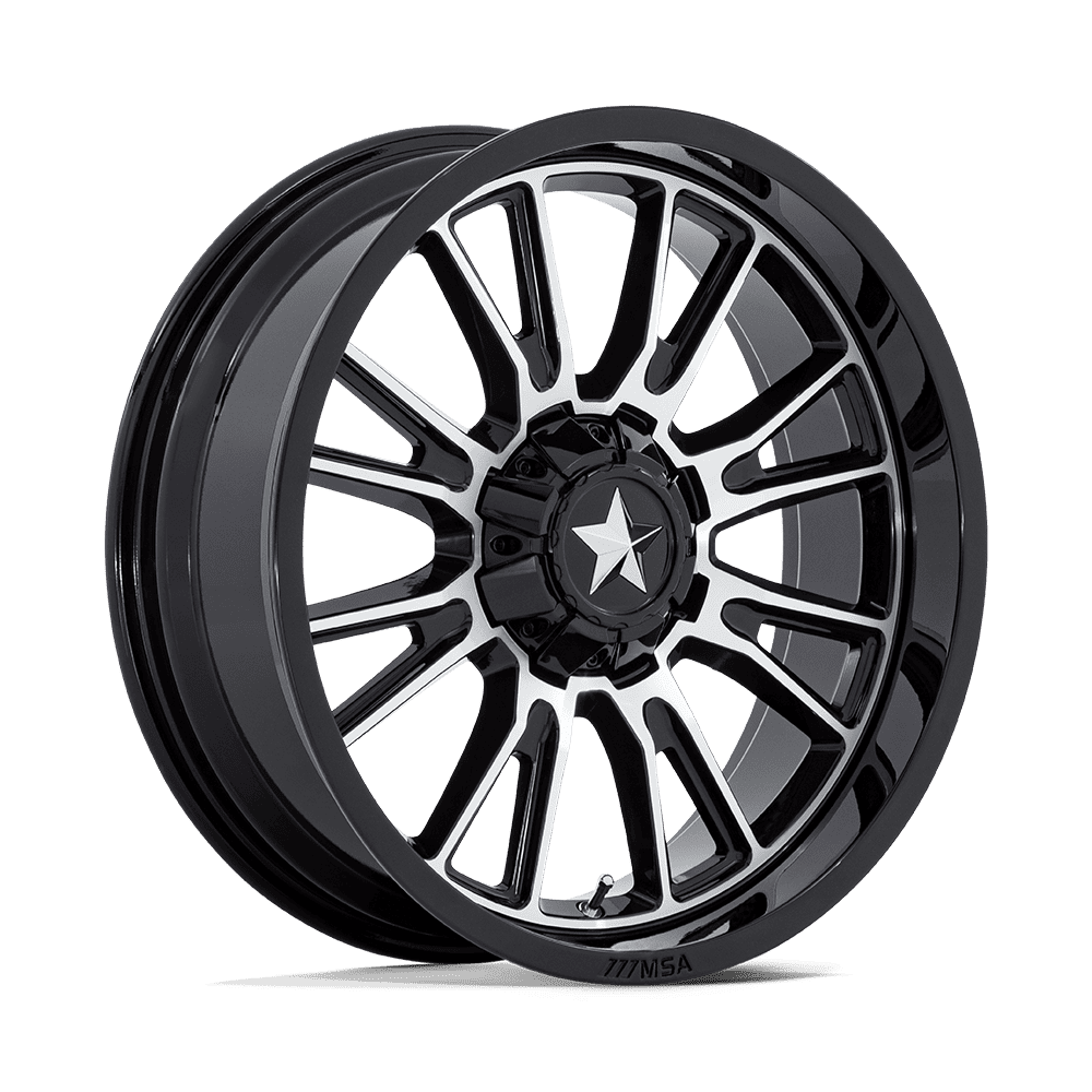 Msa Offroad Wheels M51 Thunderlips Utv 15X7 +10 Gloss Black Machined