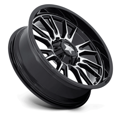 Msa Offroad Wheels M51 Thunderlips Utv 24X7 +0 Gloss Black Machined