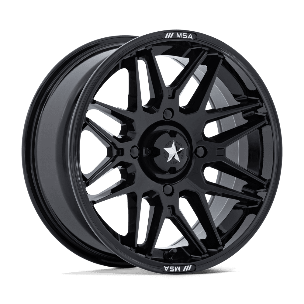 Msa Offroad Wheels M52 Radar Utv 14X7 -47 Gloss Black