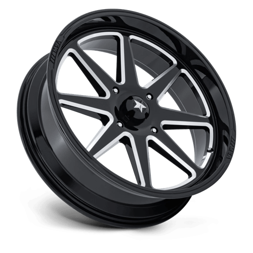 Msa Offroad Wheels M54 Spark Utv 15X7 +10 Gloss Black Milled