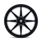Msa Offroad Wheels M54 Spark Utv 24X7 +0 Gloss Black Milled