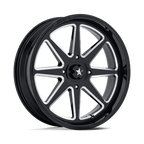 Msa Offroad Wheels M54 Spark Utv 22X7 +0 Gloss Black Milled