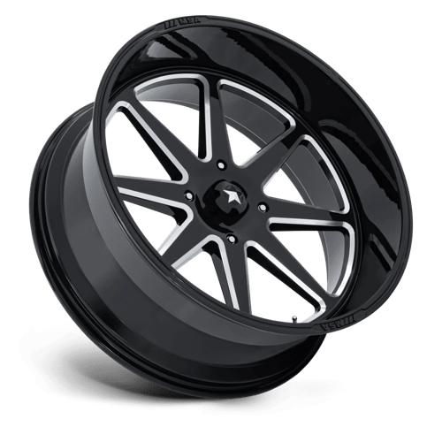 Msa Offroad Wheels M54 Spark Utv 24X10 -25 Gloss Black Milled