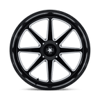 Msa Offroad Wheels M54 Spark Utv 24X10 -25 Gloss Black Milled